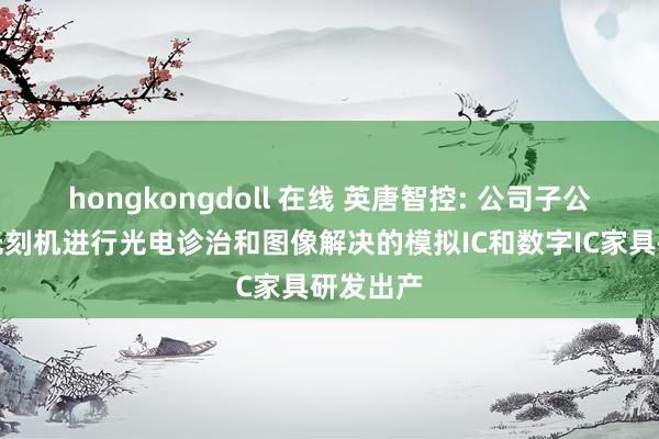 hongkongdoll 在线 英唐智控: 公司子公司愚弄光刻机进行光电诊治和图像解决的模拟IC和数字IC家具研发出产