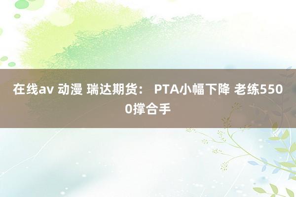 在线av 动漫 瑞达期货： PTA小幅下降 老练5500撑合手