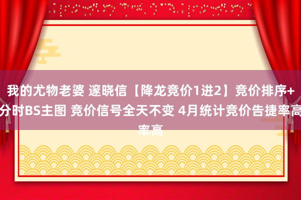 我的尤物老婆 邃晓信【降龙竞价1进2】竞价排序+分时BS主图 竞价信号全天不变 4月统计竞价告捷率高