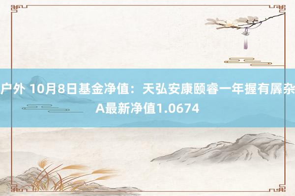 户外 10月8日基金净值：天弘安康颐睿一年握有羼杂A最新净值1.0674