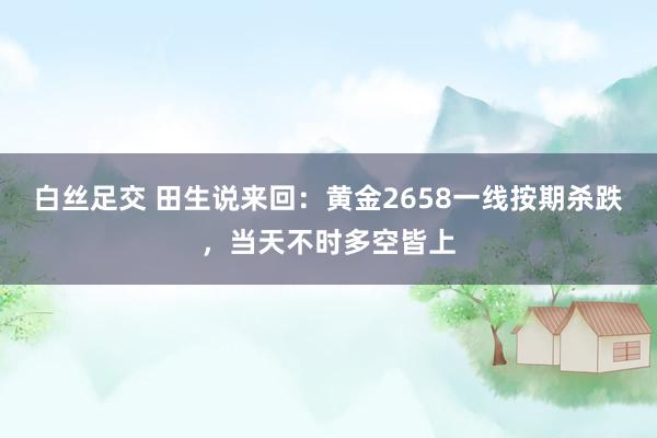 白丝足交 田生说来回：黄金2658一线按期杀跌，当天不时多空皆上