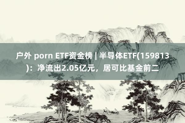 户外 porn ETF资金榜 | 半导体ETF(159813)：净流出2.05亿元，居可比基金前二