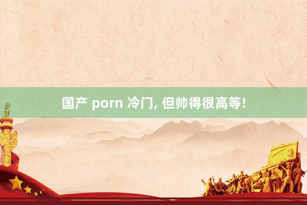 国产 porn 冷门， 但帅得很高等!