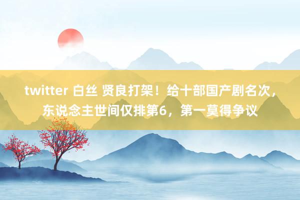 twitter 白丝 贤良打架！给十部国产剧名次，东说念主世间仅排第6，第一莫得争议