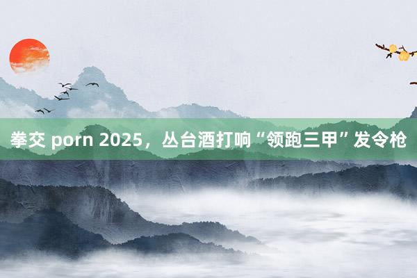 拳交 porn 2025，丛台酒打响“领跑三甲”发令枪