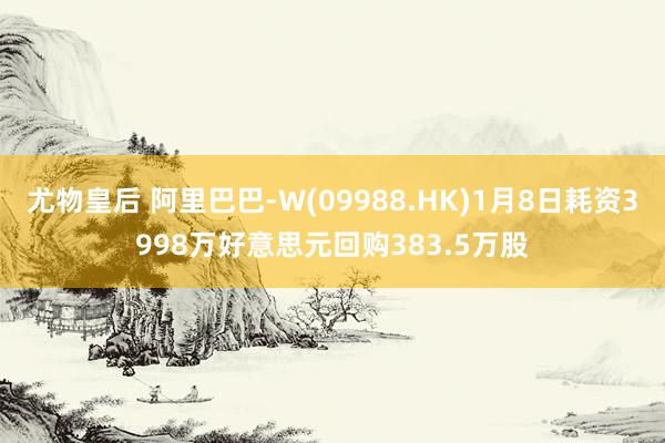 尤物皇后 阿里巴巴-W(09988.HK)1月8日耗资3998万好意思元回购383.5万股