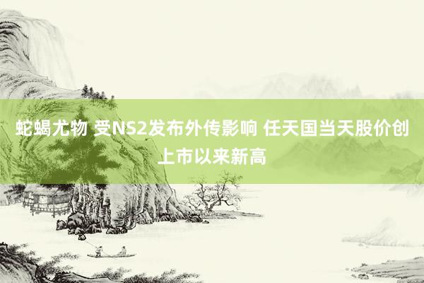 蛇蝎尤物 受NS2发布外传影响 任天国当天股价创上市以来新高